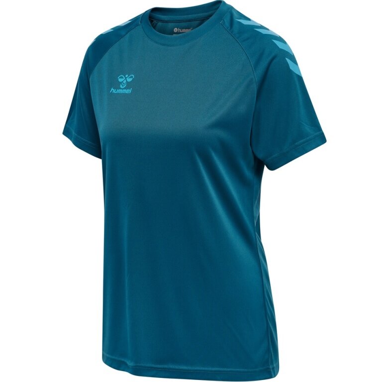 hummel Sport-Shirt hmlCORE XK Core Poly (Interlock-Stoff) Kurzarm coralblau Damen
