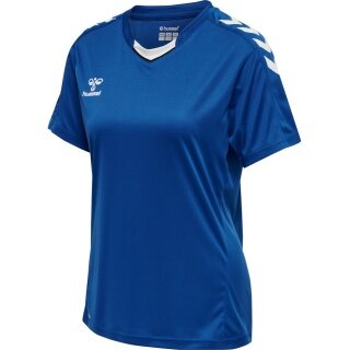 hummel Sport-Shirt hmlCORE XK Poly Jersey (robuster Doppelstrick) Kurzarm dunkelblau Damen