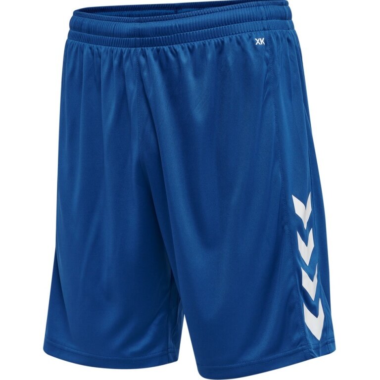 hummel Sporthose hmlCORE XK Poly Shorts (robuster Doppelstrick, ohne Seitentaschen) kurz dunkelblau Herren