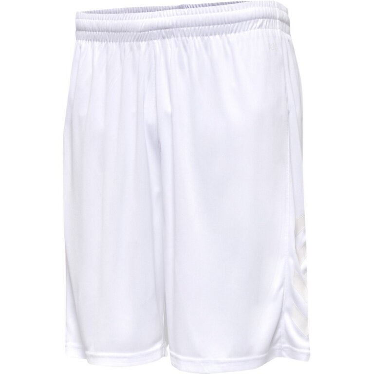 hummel Sporthose hmlCORE XK Poly Shorts (robuster Doppelstrick, ohne Seitentaschen) kurz weiss/weiss Herren