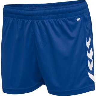 hummel Sporthose hmlCORE XK Poly Shorts (robuster Doppelstrick, ohne Seitentaschen) Kurz dunkelblau Damen