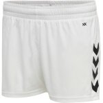 hummel Sporthose hmlCORE XK Poly Shorts (robuster Doppelstrick, ohne Seitentaschen) kurz weiss Damen