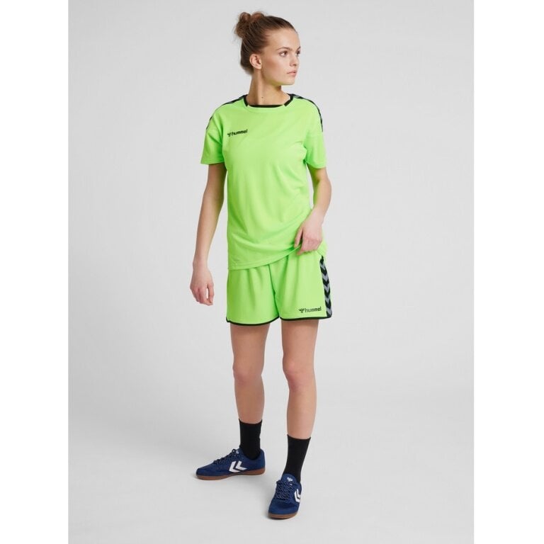 Kurz ohne Seitentaschen) Shorts online neongrün Damen Poly bestellen hummel Jerseystoff, Sporthose hmlAUTHENTIC (leichter