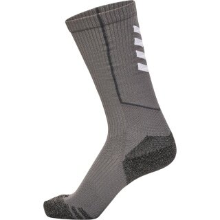 hummel Sportsocke hmlPRO Training Crew (Materialmix) hellgrau/weiss - 1 Paar