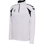 hummel Sport-Langarmshirt hmlCORE 2.0 Half Zip (optimale Bewegungsfreiheit) weiss/schwarz Herren