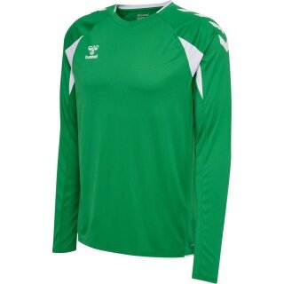 hummel Sport-Langarmshirt hmlCORE 2.0 Jersey (angenehmes Tragegefühl) grün/weiss Herren