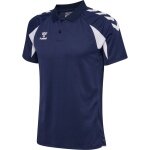 hummel Sport-Polo hmlCORE 2.0 (100% rec. Polyester) marineblau/weiss Herren