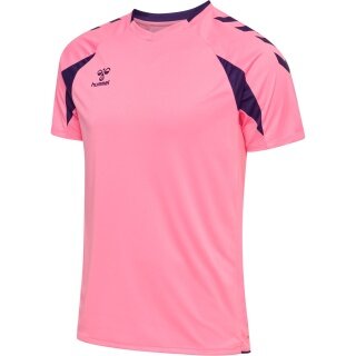 hummel Sport-Shirt hmlCORE 2.0 (rec. Polyester, optimale Bewegungsfreiheit) kurzarm pink/violett Herren