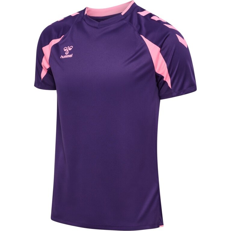 hummel Sport-Shirt hmlCORE 2.0 (rec. Polyester, optimale Bewegungsfreiheit) kurzarm violett/pink Herren