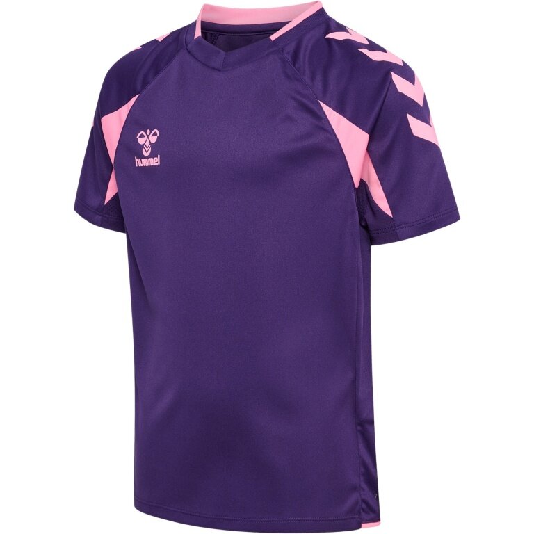 hummel Sport-Shirt hmlCORE 2.0 (rec. Polyester, optimale Bewegungsfreiheit) kurzarm violett/pink Jungen