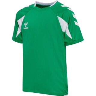 hummel Sport-Shirt hmlCORE 2.0 (rec. Polyester, optimale Bewegungsfreiheit) kurzarm grün/weiss Jungen