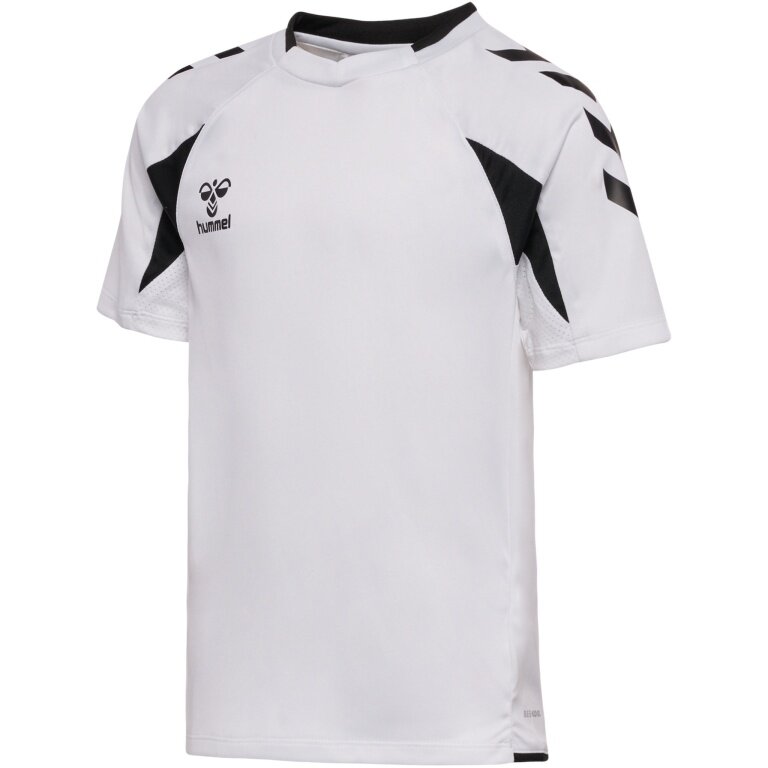 hummel Sport-Shirt hmlCORE 2.0 (rec. Polyester, optimale Bewegungsfreiheit) kurzarm weiss/schwarz Jungen