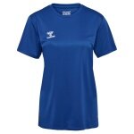 hummel Sport-Shirt hmlESSENTIAL (100% rec. Polyester) Kurzarm dunkelblau Damen