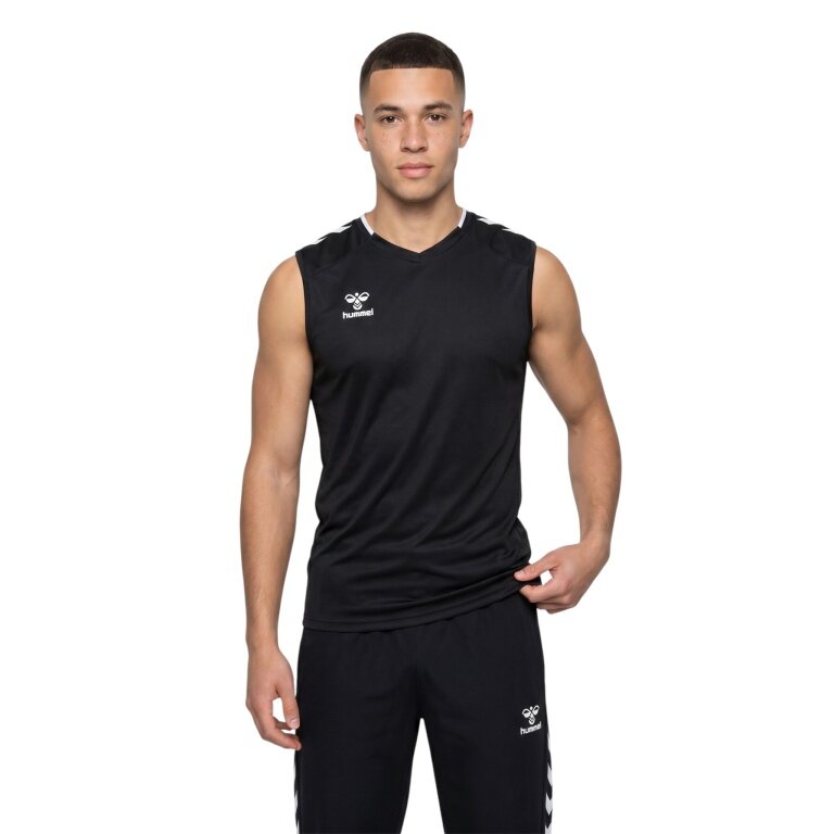 hummel Sport-Tank hmlCORE 2.0 Jersey (100% rec. Polyester) schwarz/weiss Herren