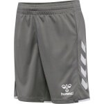hummel Sporthose hmlCORE 2.0 Shorts (angenehmes Tragegefühl) grau/weiss Kinder