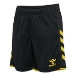hummel Sporthose hmlCORE 2.0 Shorts (angenehmes Tragegefühl) kurz schwarz/gelb Kinder