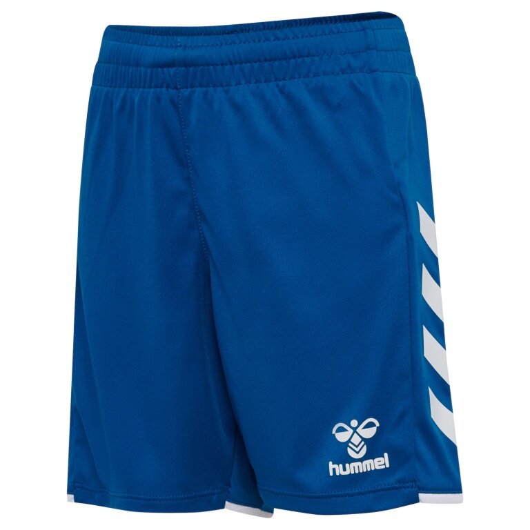 hummel Sporthose hmlCORE 2.0 Shorts (angenehmes Tragegefühl) blau/weiss Kinder