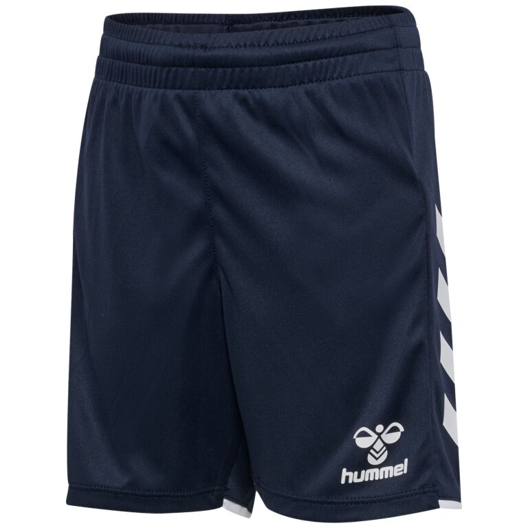 hummel Sporthose hmlCORE 2.0 Shorts (angenehmes Tragegefühl) marineblau/weiss Kinder