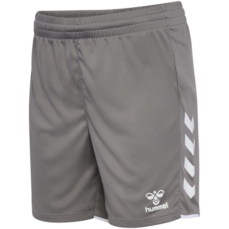 hummel Sporthose hmlCORE 2.0 Shorts (angenehmes Tragegefühl) kurz grau/weiss Damen