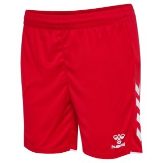 hummel Sporthose hmlCORE 2.0 Shorts (angenehmes Tragegefühl) kurz rot/weiss Damen