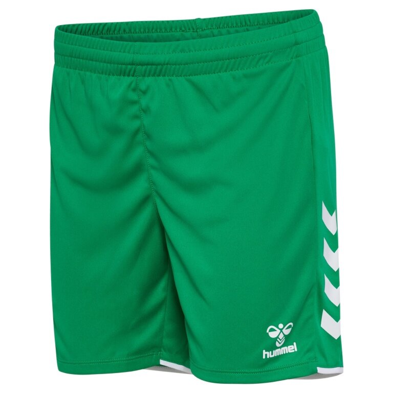 hummel Sporthose hmlCORE 2.0 Shorts (angenehmes Tragegefühl) kurz hellgrün/weiss Damen