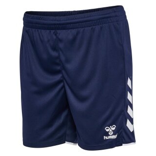 hummel Sporthose hmlCORE 2.0 Shorts (angenehmes Tragegefühl) kurz marineblau/weiss Damen