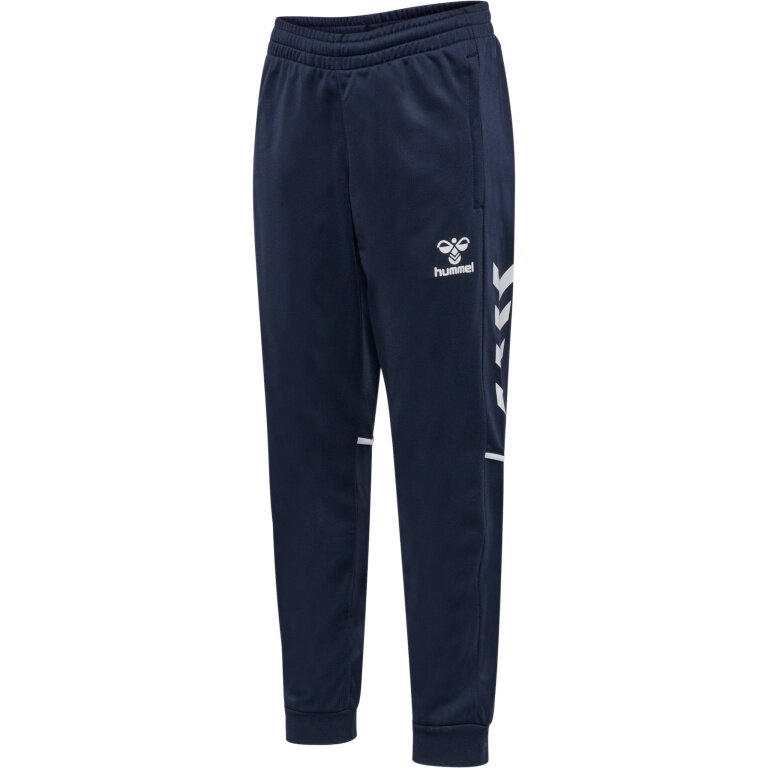 hummel Sporthose hmlCORE 2.0 Track Pants (100% rec. Polyester) lang marineblau/weiss Kinder