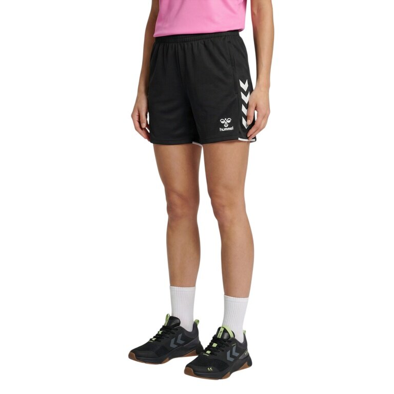 hummel Sporthose hmlCORE 2.0 Training Shorts (100% rec. Polyester) kurz schwarz/weiss Damen