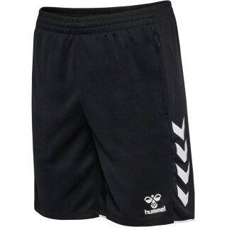 hummel Sporthose hmlCORE 2.0 Training Shorts (100% rec. Polyester) kurz schwarz/weiss Herren