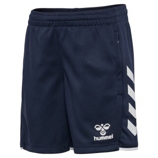 hummel Sporthose hmlCORE 2.0 Training Shorts (100% rec. Polyester) kurz marineblau/weiss Kinder