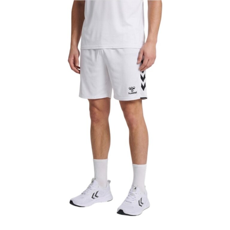 hummel Sporthose hmlCORE 2.0 Shorts (angenehmes Tragegefühl) kurz weiss/schwarz Herren