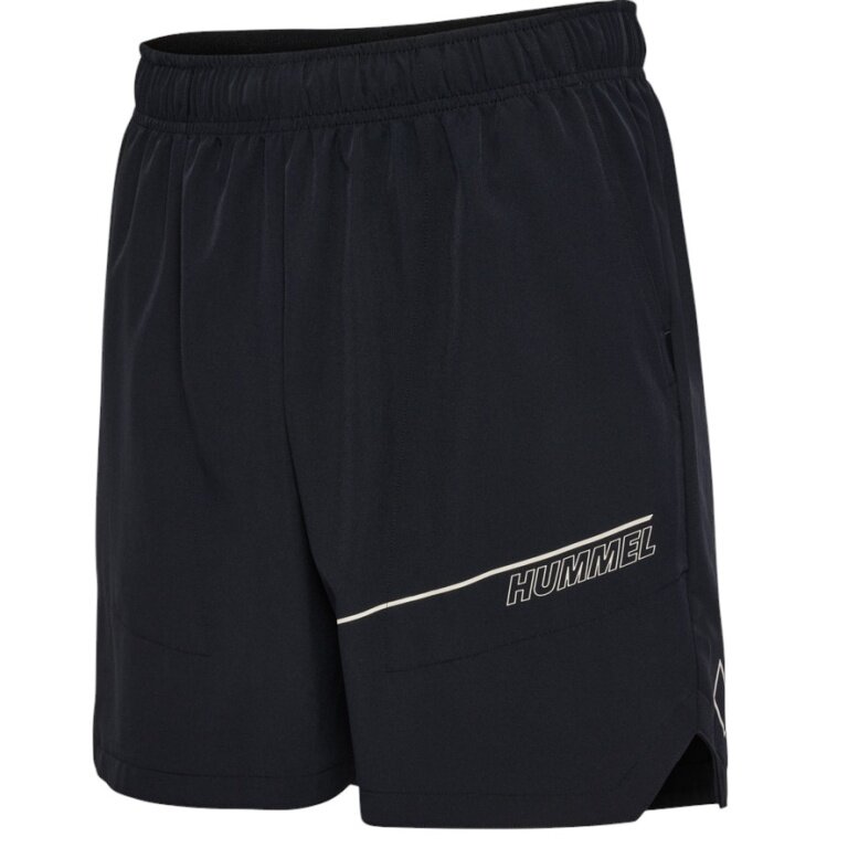 hummel Sporthose hmlCOURT Pocket Shorts (atmungsaktiv, schnelltrocknend) kurz schwarz/grau Herren