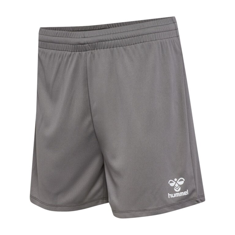hummel Sporthose hmlESSENTIAL Shorts (angenehmes Tragegefühl) kurz grau Damen