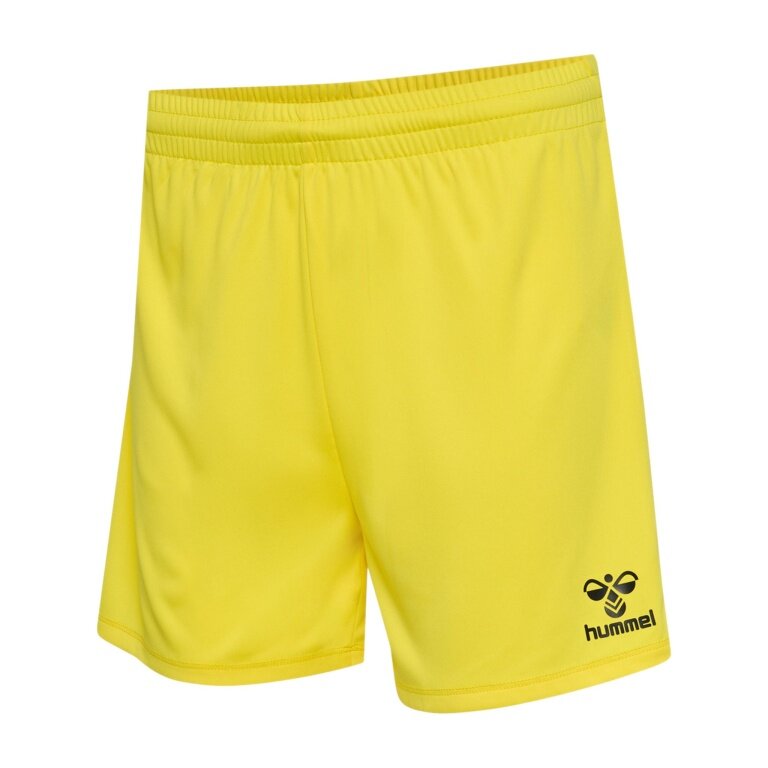 hummel Sporthose hmlESSENTIAL Shorts (angenehmes Tragegefühl) kurz gelb Damen