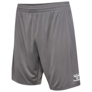 hummel Sporthose hmlESSENTIAL Shorts (angenehmes Tragegefühl) kurz grau Herren