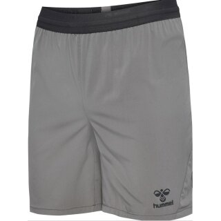 hummel Sporthose hmlPRO Training Short (hohe Atmungsaktivität, schnelltrocknend) kurz grau Herren