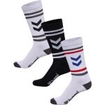 hummel Sportsocken Chevron High Crew Retro weiss/schwarz - 3 Paar
