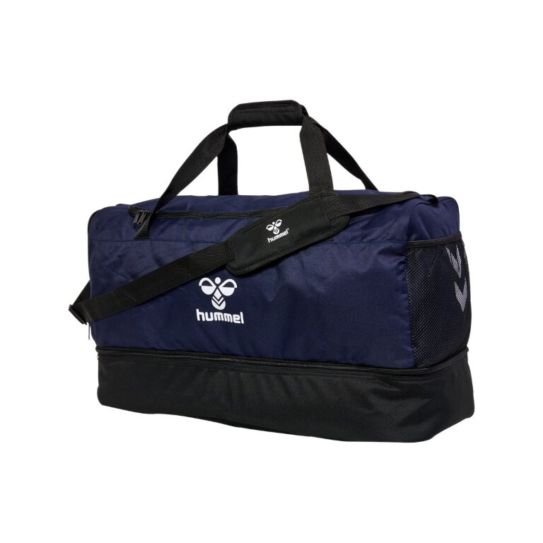 hummel Sporttasche hmlCORE 2.0 Sports Bag mit Bodenfach (Größe S) marineblau/schwarz