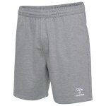 hummel Freizeithose hmlGO 2.0 Sweatshorts (Bio-Baumwolle) kurz grau Herren