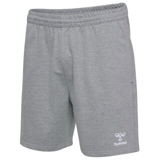 hummel Freizeithose hmlGO 2.0 Sweatshorts (Bio-Baumwolle) kurz grau Herren