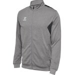 hummel Sport-Trainingsjacke hmlAUTHENTIC PL Full-Zip (100% Polyester) grau Herren