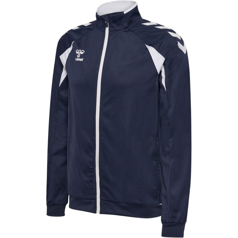 hummel Trainingsjacke hmlCORE 2.0 Track Zip (100% rec. Polyester) marineblau/weiss Herren