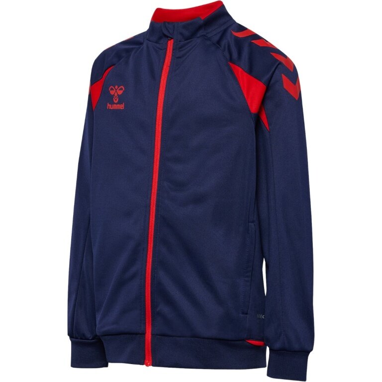 hummel Trainingsjacke hmlCORE 2.0 Track Zip (100% rec. Polyester) marineblau/rot Jungen