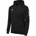 hummel Trainingsjacke hmlGO 2.0 Chevron Full-Zip Hoodie (Baumwolle, mit Kapuze) schwarz Herren