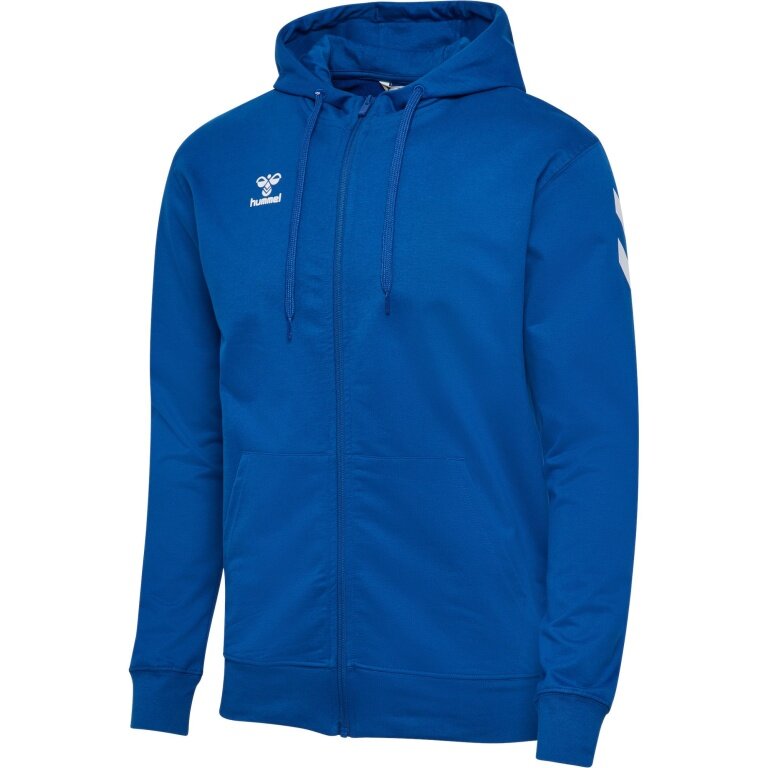 hummel Trainingsjacke hmlGO 2.0 Chevron Full-Zip Hoodie (Baumwolle, mit Kapuze) blau Herren