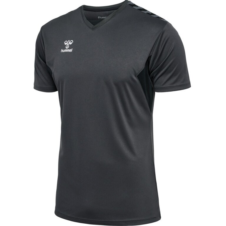 hummel Sport-Tshirt hmlAUTHENTIC PL Jersey (100 % Polyester) Kurzarm asphaltgrau Herren