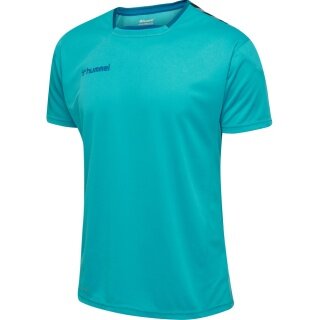 hummel Sport-Tshirt hmlAUTHENTIC Poly Jersey (leichter Jerseystoff) Kurzarm blau Herren
