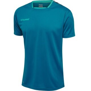 hummel Sport-Tshirt hmlAUTHENTIC Poly Jersey (leichter Jerseystoff) Kurzarm tealblau Kinder