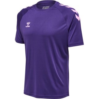 hummel Sport-Tshirt hmlCORE XK Core Poly (Interlock-Stoff) Kurzarm violett Herren