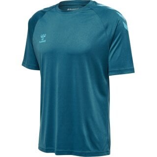 hummel Sport-Tshirt hmlCORE XK Core Poly (Interlock-Stoff) Kurzarm coralblau Herren